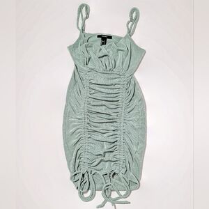 Forever 21 Sage Ruched Bodycon Dress